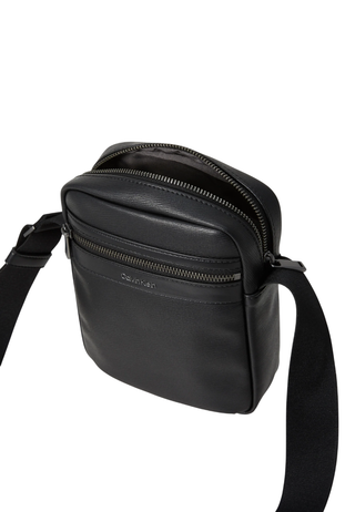 Calvin Klein borsa a tracolla uomo in ecopelle nero