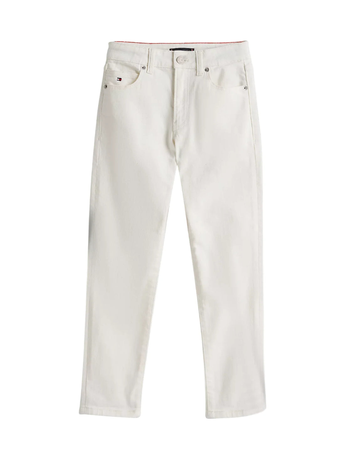 Tommy Hilfiger jeans gamba slim in denim bianco