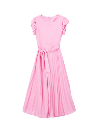 iDo tuta jumpsuit bambina con pantaloni plissè rosa