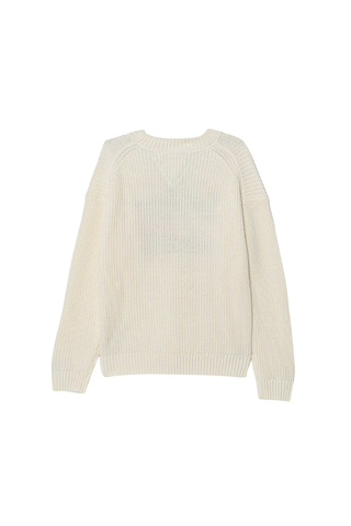 Tommy Hilfiger maglia bambino con bandierina panna