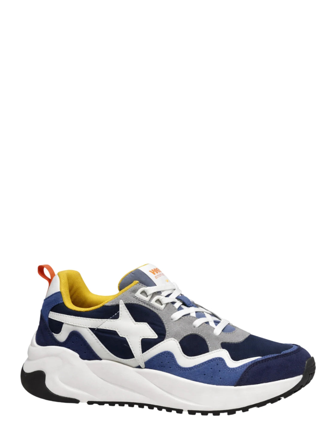 W6yz sneakers uomo Flik in suede e tessuto blu