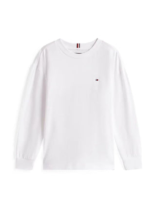 Tommy Hilfiger T-shirt bambino manica lunga bianco KB0KB09846 YBR Tommy Hilfiger 