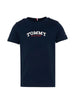 Tommy Hilfiger T-shirt bambino manica corta con logo blu
