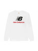 New Balance T-shirt manica lunga con logo bianco