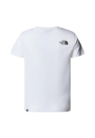 The North Face T-shirt bambino con logo bianco