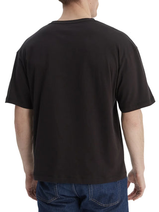 Tommy Hilfiger T-shirt manica corta uomo con logo nero UM0UM03643 BDS Tommy Hilfiger beachwear