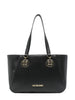 Love Moschino borsa a spalla in ecopelle martellata nero