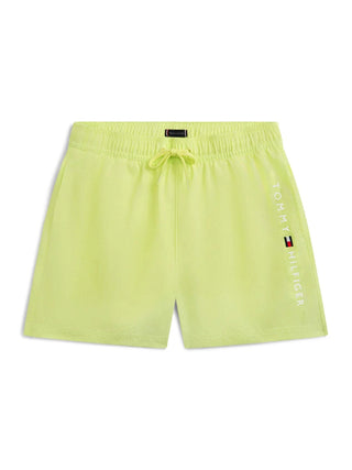 Tommy Hilfiger boxer mare uomo in nylon con logo giallo fluo