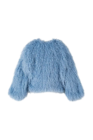 Patrizia Pepe pelliccia ecologica bambina celeste 7O0041-E066 CA86 PATRIZIA PEPE