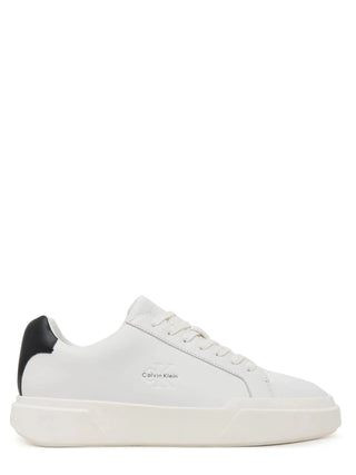 Calvin Klein sneakers uomo in pelle con logo bianco YM0YM01344 06X Calvin Klein Footwear 