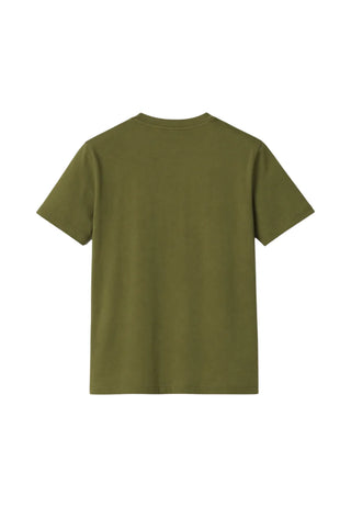John Richmond T-shirt manica corta con logo verde militare