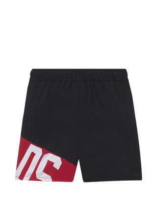 Gcds boxer mare bambino con stampa iconica nero