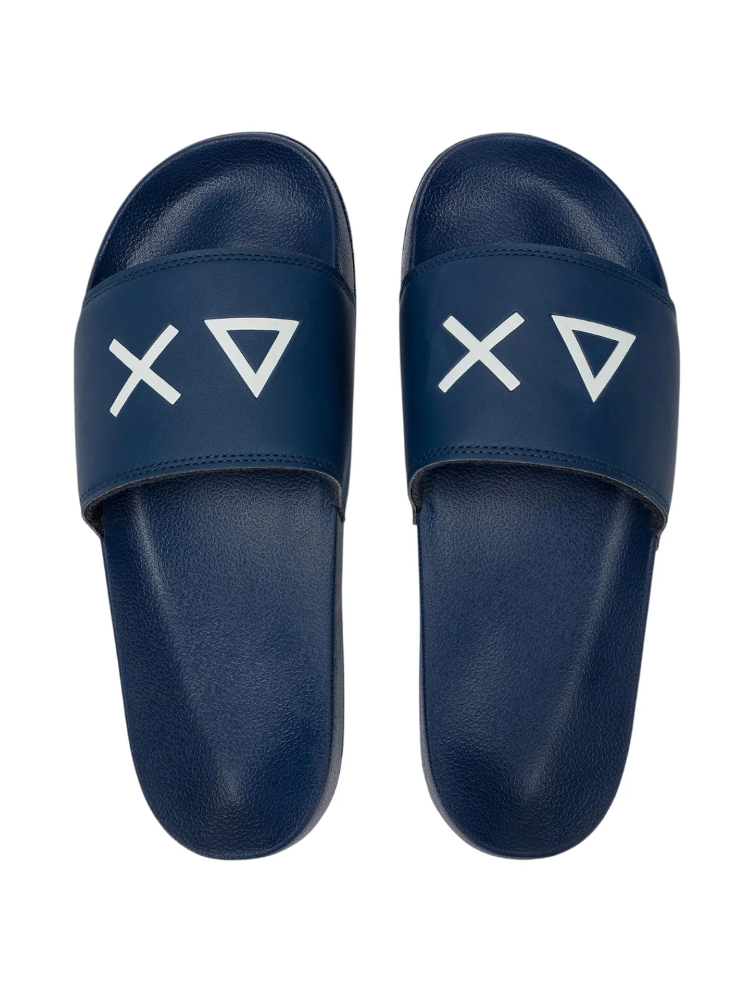 Sun68 ciabatte uomo in gomma con logo blu
