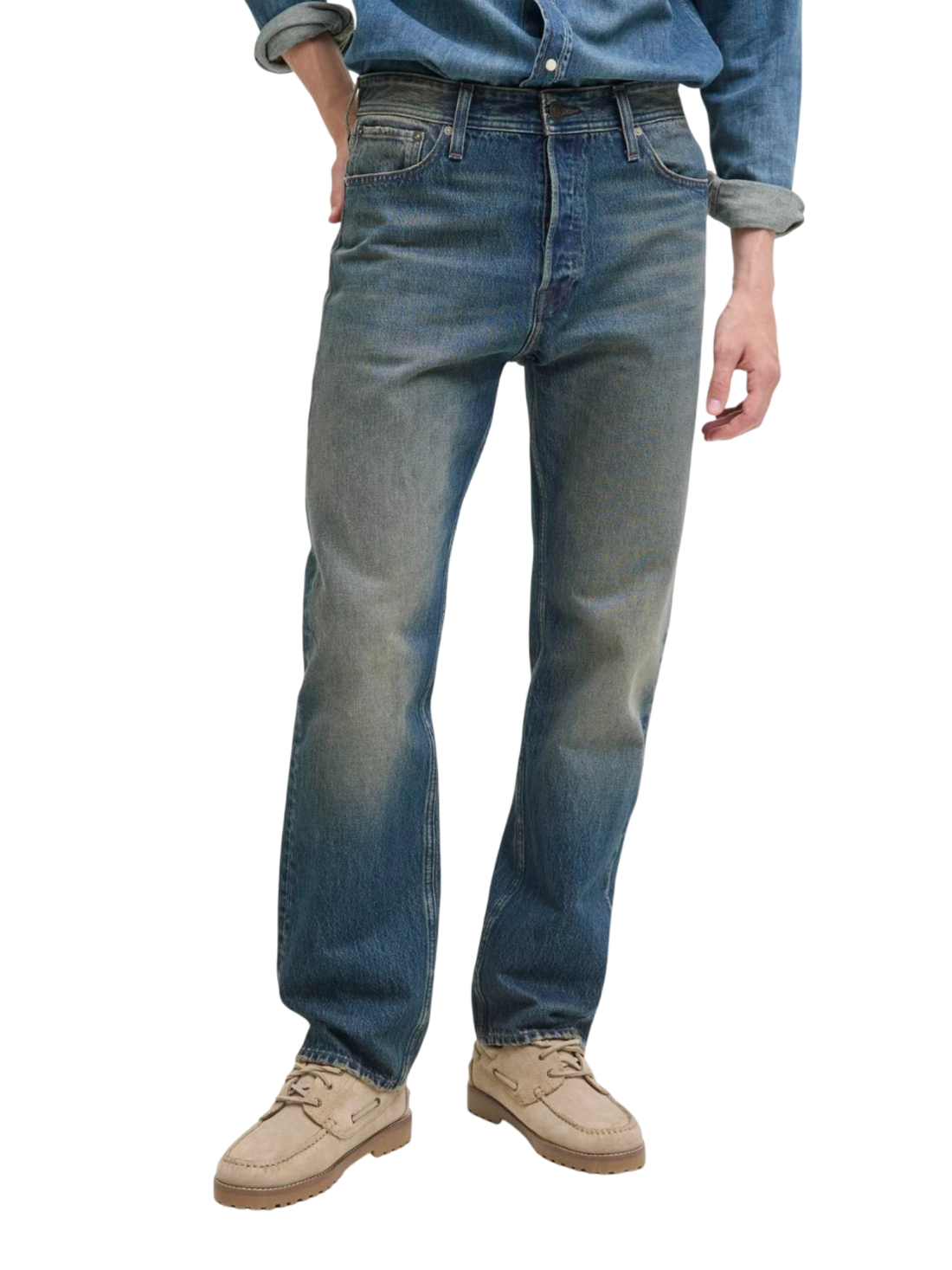 Jack&Jones jeans uomo gamba dritta lavaggio blu