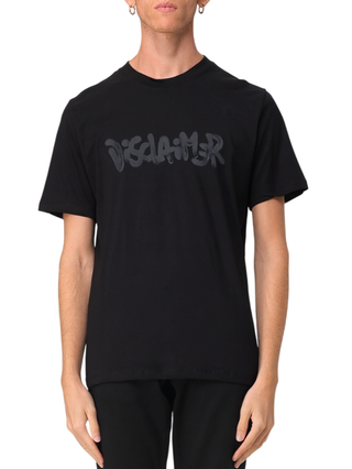 Disclaimer T-shirt manica corta con logo nero 55123 NERO-ST.NERA DISCLAIMER 