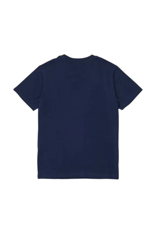 Diesel T-shirt bambino Utrim in cotone stretch blu