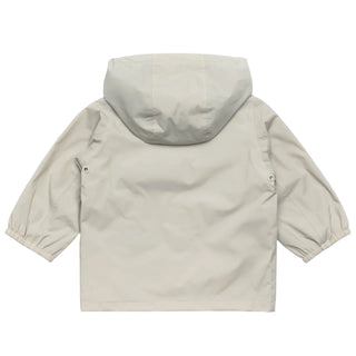 K-Way giubbino antivento unisex neonato con cappuccio ecrù