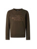The North Face felpa unisex bambino con logo verde militare