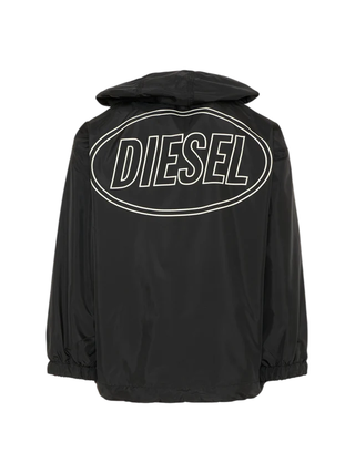Diesel giubbino antivento con cappuccio bambino nero