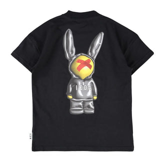 Icon T-shirt bambino manica corta con stampe nero