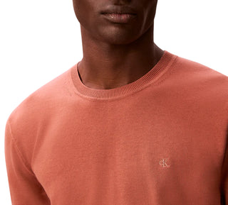 Calvin Klein maglia uomo manica corta in cotone arancio