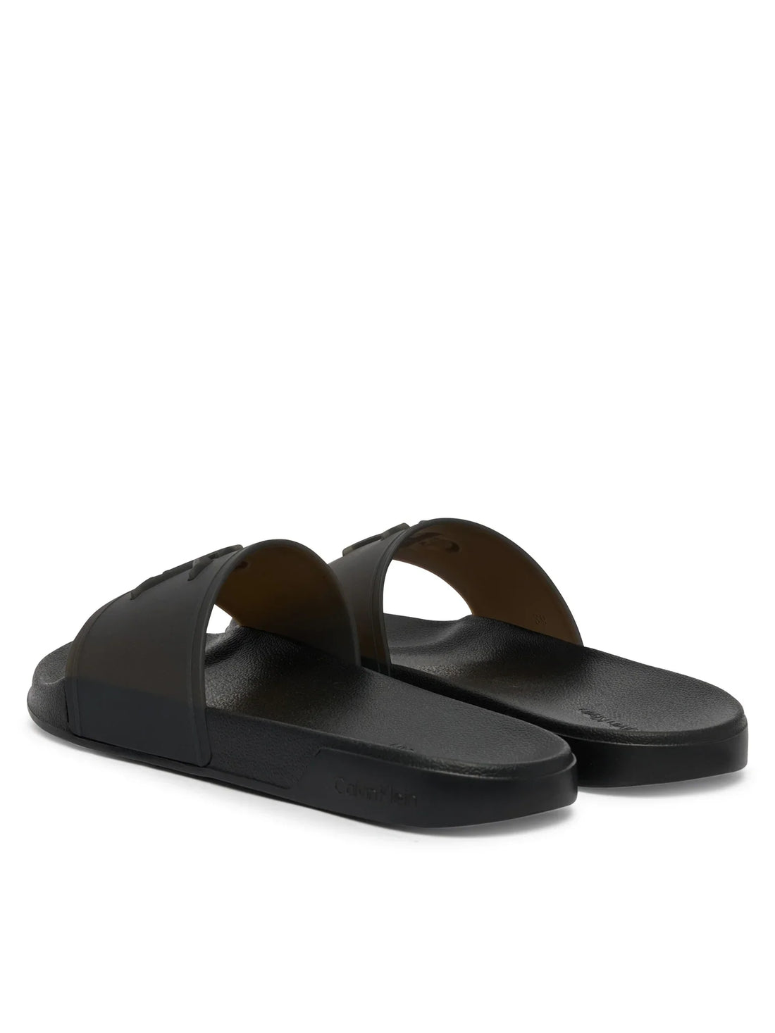 Calvin Klein ciabatte in gomma donna con logo nero