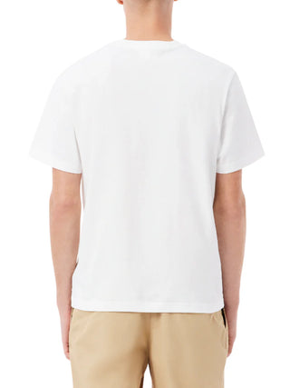 Lacoste T-shirt manica corta con cotone bianco