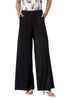 Surkana pantalone wide leg donna misto modal nero