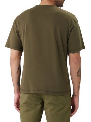 Tommy Hilfiger T-shirt manica corta uomo con logo verde UM0UM03643 RBN Tommy Hilfiger beachwear