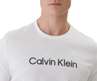 Calvin Klein T-shirt manica corta uomo con logo bianco