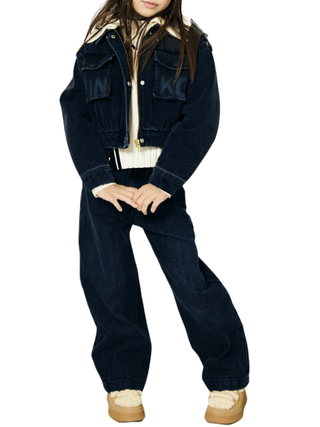 Pinko Kids jeans bambina gamba larga lavaggio blu KFPA022CDF028 D814 PINKO KIDS 