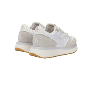 Sun68 sneakers Big Stargirl in suede e tessuto bianco