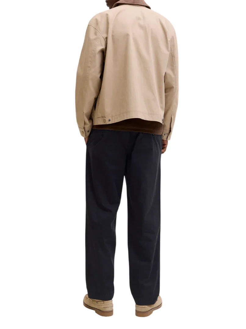 Jack&Jones pantaloni uomo in gabardine nero