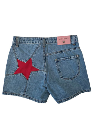 John Richmond shorts bambina Sailu in denim lavaggio blu