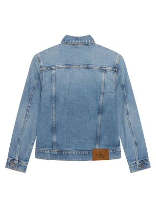 Calvin Klein Jeans giubbino in denim bambino lavaggio blu