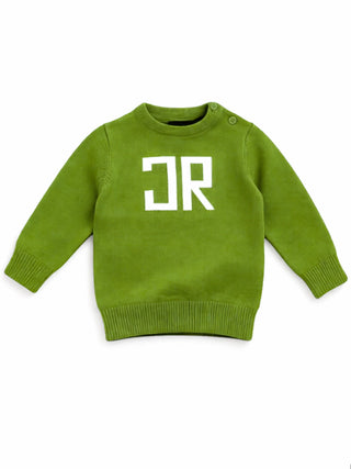 John Richmond maglia neonato Maellis con logo verde