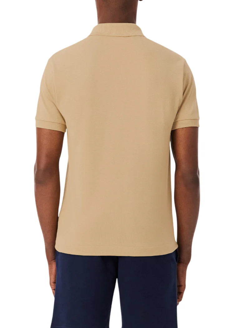 Lacoste polo manica corta 12.12 in piquè beige