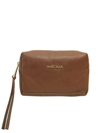 Marc Ellis pochette in pelle trapuntata color cuoio ISARA DO DARK CUOIO-GOLD MARC ELLIS