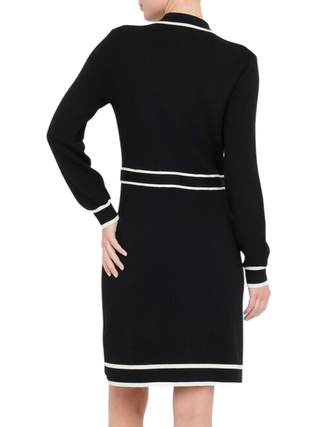 Liu Jo abito in maglia misto seta nero TF5251MS59L 03N66 LIU JO 