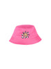 Moschino cappello alla pescatora neonato con orsetto fucsia