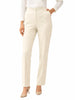 Lola by Sandro Ferrone pantaloni gamba dritta in tessuto cady fluido panna