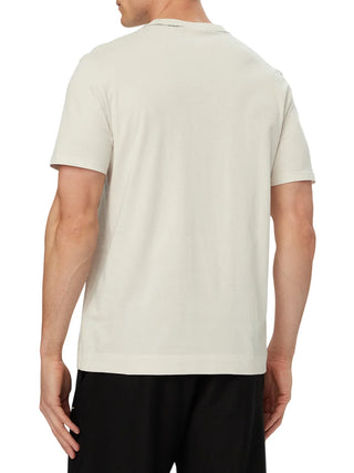 Calvin Klein T-shirt uomo in jersey manica corta ecrù