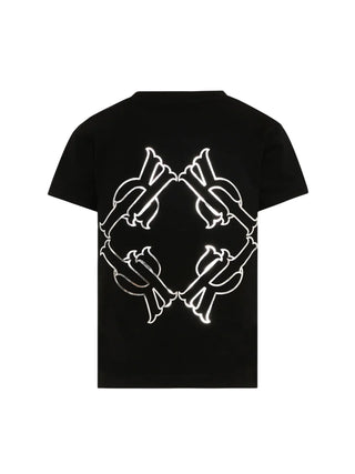 John Richmond T-shirt unisex bambino manica corta nero