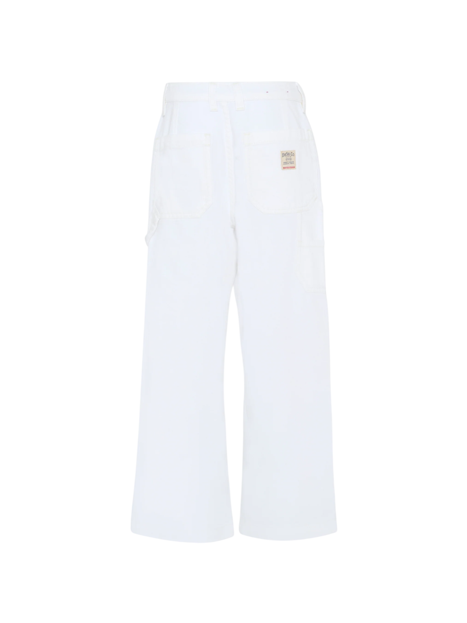 Diesel jeans bambino wide leg lavaggio bianco