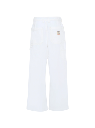 Diesel jeans bambino wide leg lavaggio bianco