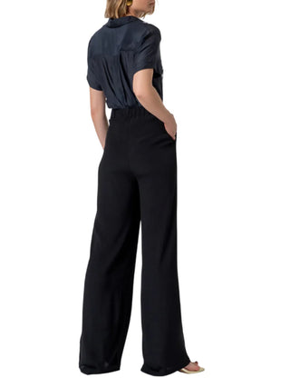 Surkana pantaloni palazzo in viscosa nero