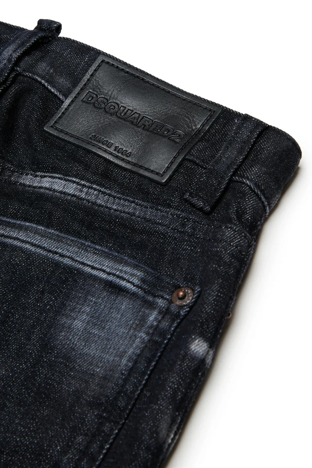 Dsquared2 jeans bambino slim lavaggio nero