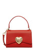 Love Moschino borsa a mano con placca logo Heart rosso