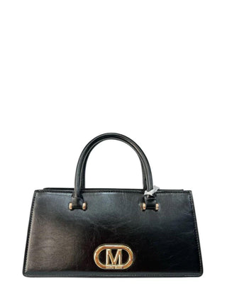 Marc Ellis borsa a mano Twist M in ecopelle nero TWIST M BLACK-LIGHT GOLD MARC ELLIS 