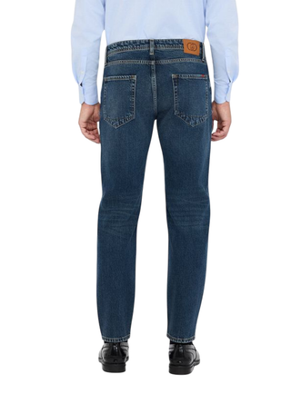 Liu Jo jeans uomo Fred tapered lavaggio blu medio QF5279D4854 78552 LIU JO 